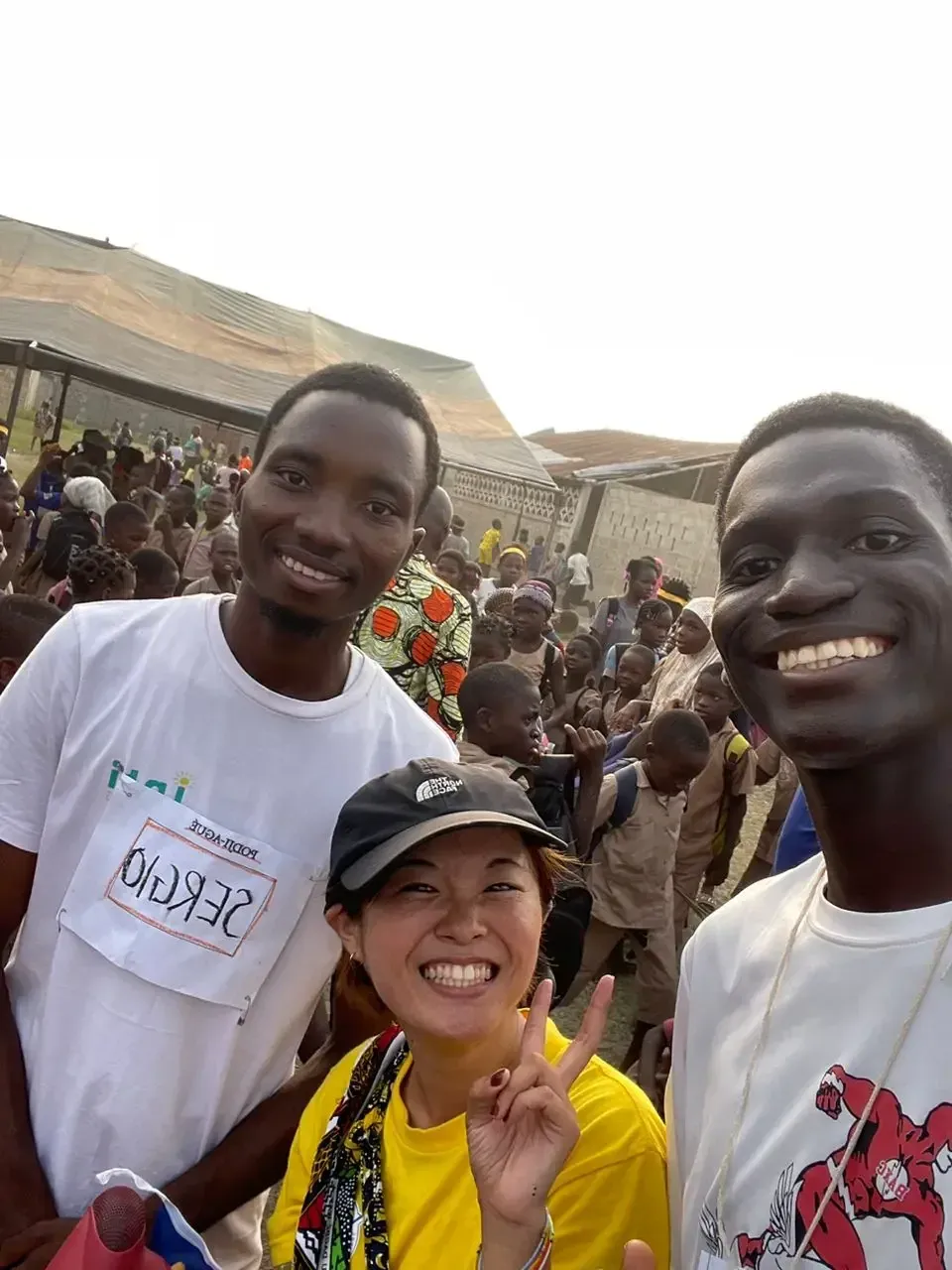 A selfie of three participants during a day of activities.